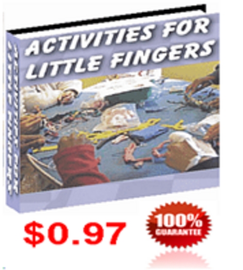 Product picture Activities For Liittle Fingers